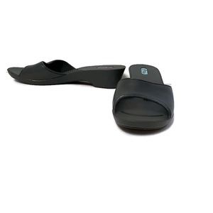 OKA B OKABASHI NEW SHOES SLIDES PEWTER GRAY SILVER Size ML 8.5-9.5 NWOT